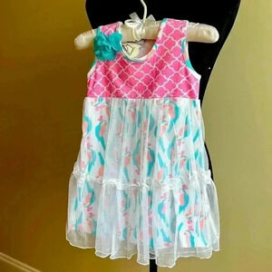GIRLS FLAP HAPPY DRESS NWT SIZE 2